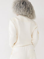 True Religion Women Solid Round Neck Sweatshirt