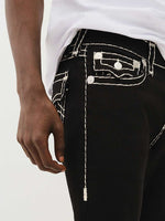 True Religion Men SUPER T Ricky Straight Fit Mid Rise Jeans