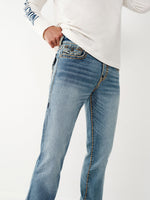True Religion Super T Straight Blue Mid Rise Jeans