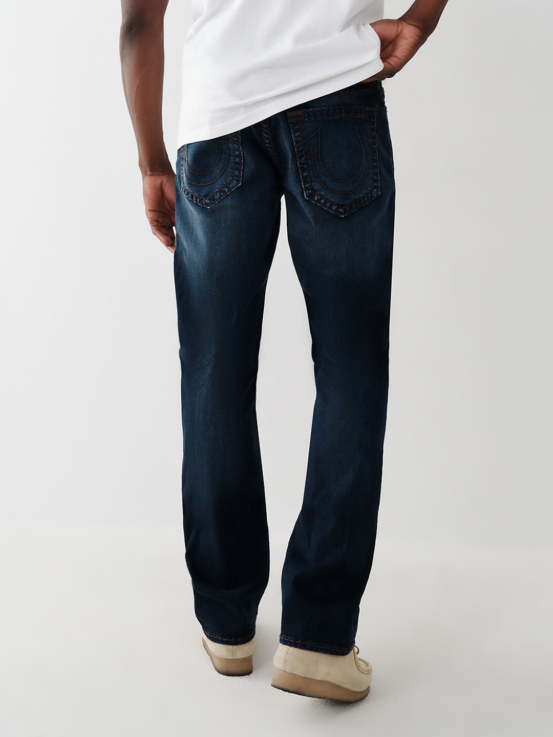 True Religion Super T Straight Blue Mid Rise Jeans