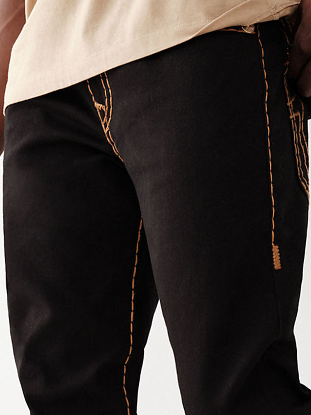 True Religion Super T Skinny Black Mid Rise Jeans