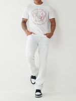 True Religion Straight White Mid Rise Jeans
