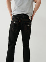 True Religion Classic Needle Straight Black Mid Rise Jeans