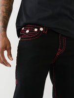 True Religion Men Super T Ricky Straight Fit Mid Rise Jeans