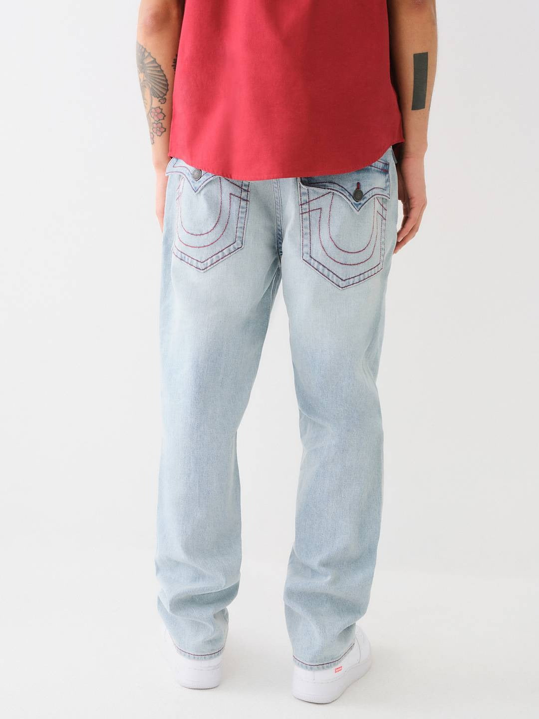 True Religion Men SN Bobby Oversized Fit Light Wash Jeans