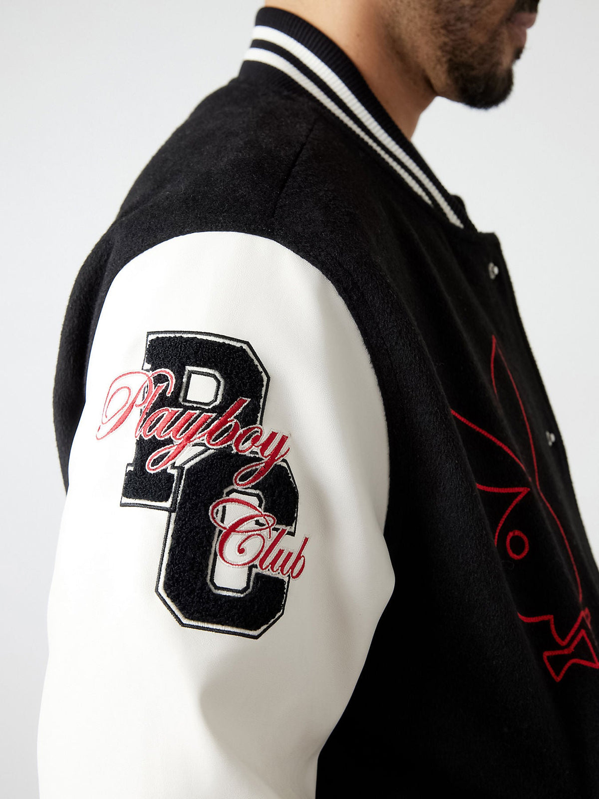 True Religion Men Black PrintedCollar Jacket