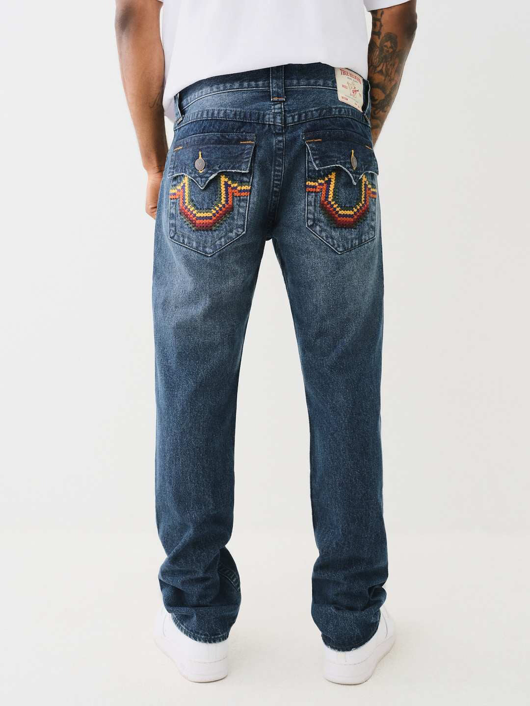 True Religion Men SN Ricky Straight Fit Dark Wash Jeans