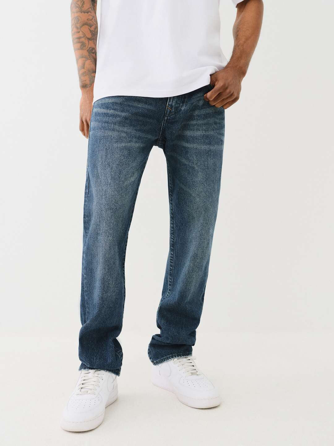 True Religion Men SN Ricky Straight Fit Dark Wash Jeans