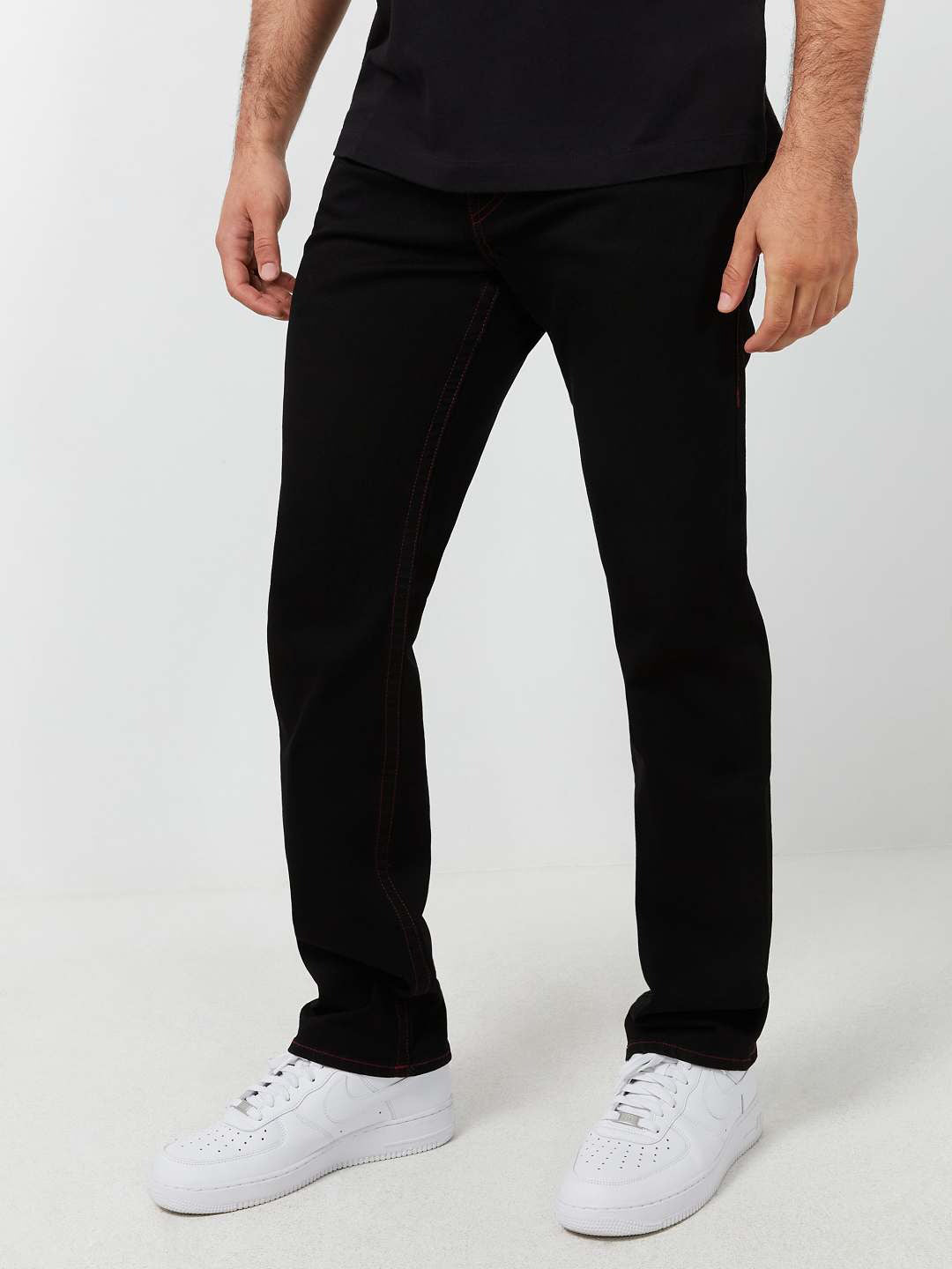 True Religion Men SN Ricky Straight Fit Mid Rise Jeans