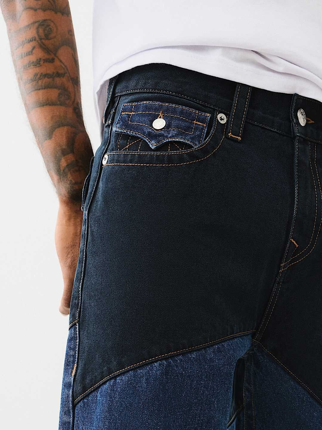 True Religion Men SN Vinny Flared Fit Medium Wash Jeans