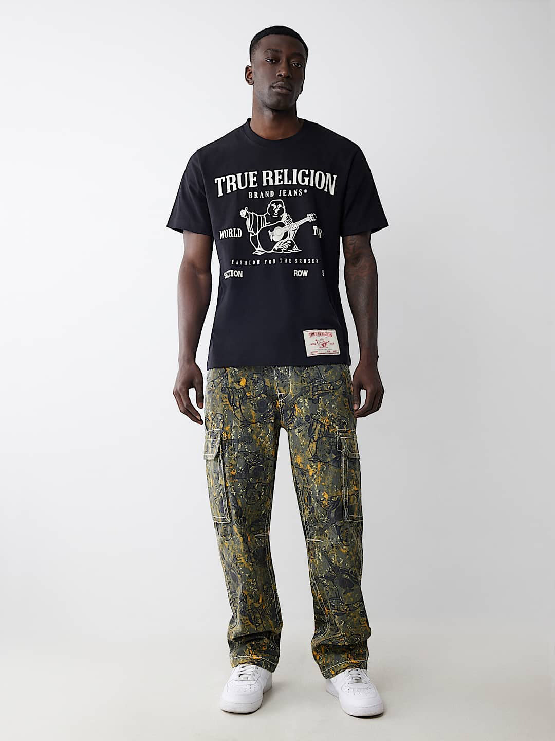 True Religion Men Multi Oversize Fit Printed Trouser