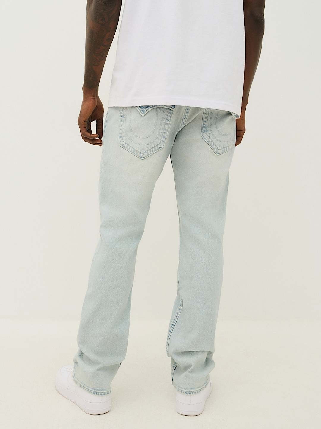 True Religion Men SN Ricky Straight Fit Light Wash Jeans