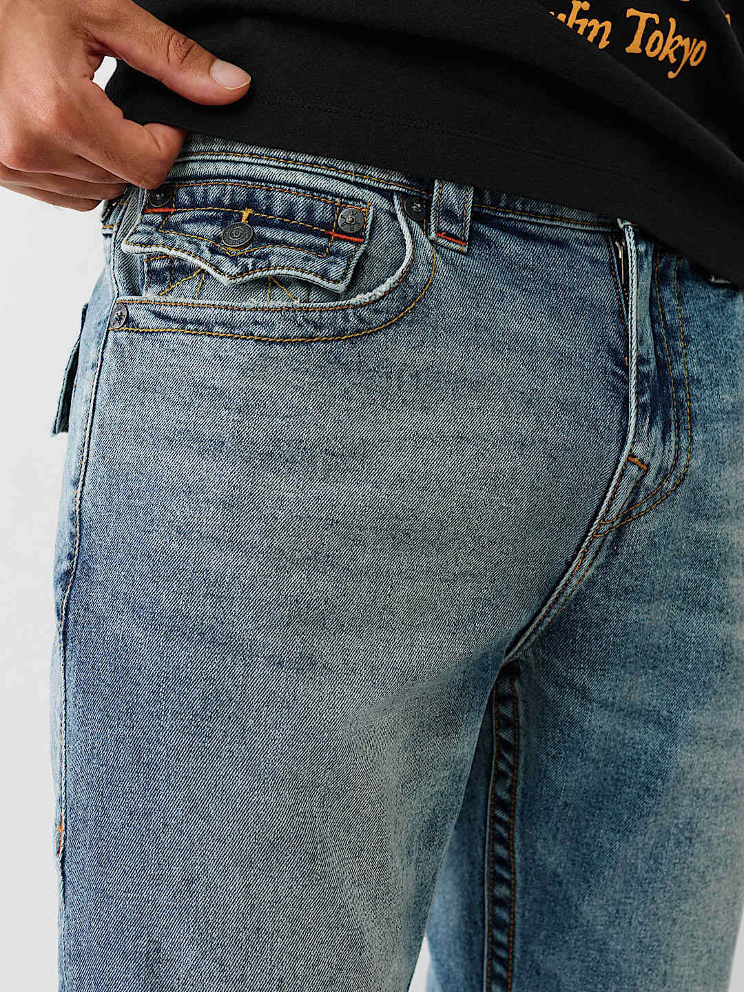 True Religion Men Blue Straight Fit Jeans