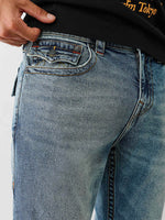True Religion Men Blue Straight Fit Jeans