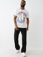 True Religion Men SN Mesh Billy Bootcut Fit Mid Rise Jeans