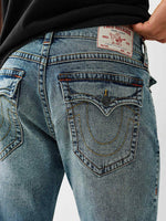True Religion Men Blue Straight Fit Jeans