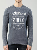 True Religion Indigo Printed Regular Fit T-Shirt