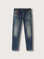 True Religion Boys Blue Solid Slim Fit Jeans