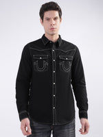 True Religion Black Fashion Regular Fit Shirt