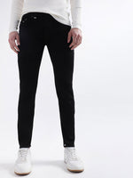 True Religion Men Black Solid Straight Fit Jeans