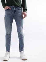 True Religion Men Blue Solid Skinny Fit Jeans