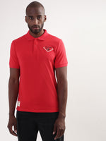True Religion Chinese Red Regular Fit Polo T-Shirt