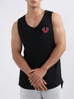 True Religion Black Fashion Relaxed Fit Vest