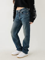 True Religion SN Ricki Straight Fit Blue Solid Jeans