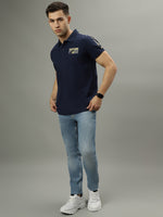 True Religion Blue Fashion Regular Fit Polo T-Shirt