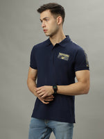 True Religion Blue Fashion Regular Fit Polo T-Shirt
