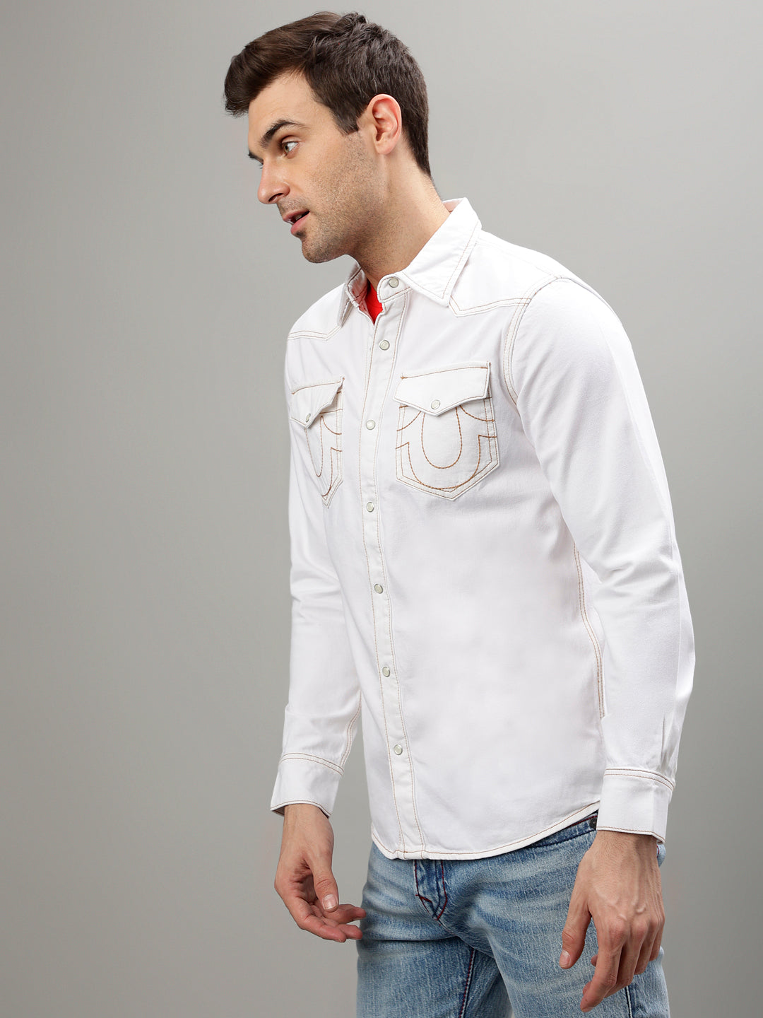 True Religion White Fashion Regular fit Shirt