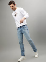 True Religion Men Solid Round Neck Full Sleeves Sweatshirt