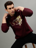 True Religion Men Solid Hooded Full Sleeves Sweatshirt