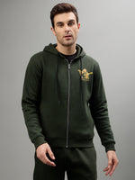 True Religion Men Solid Hooded Full Sleeves Sweatshirt