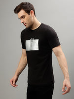 True Religion Black Fashion Printed Regular Fit T-Shirt