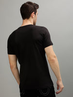 True Religion Black Fashion Printed Regular Fit T-Shirt