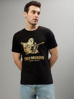 True Religion Black Fashion Printed Regular fit T-Shirt