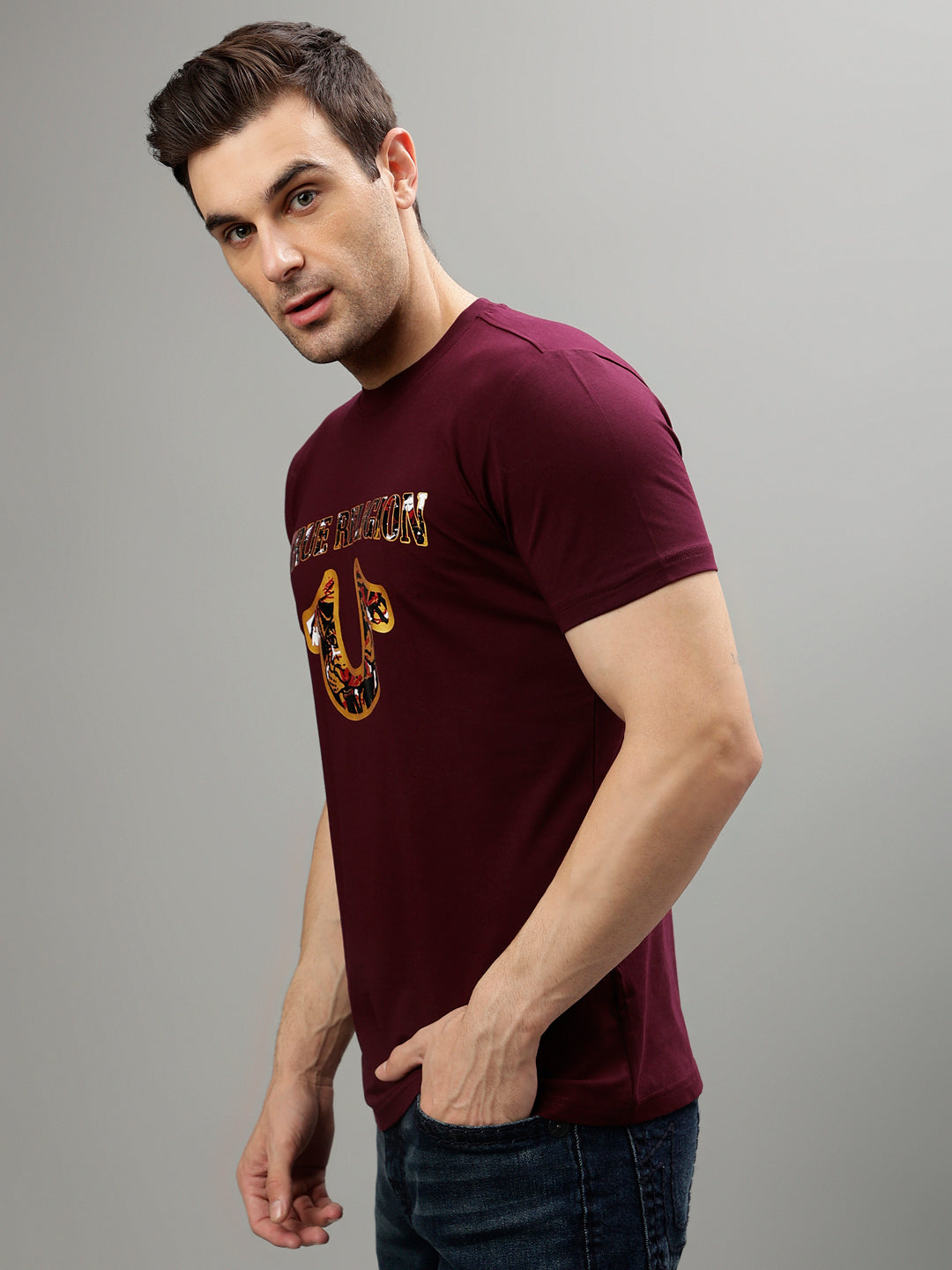True Religion Wine Fashion Regular fit T-Shirt