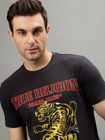 True Religion Grey Fashion Printed Regular fit T-Shirt