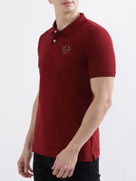 True Religion Maroon Fashion Regular Fit Polo T-Shirt