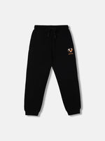 True Religion Boys Black Solid Regular Fit Trackpants