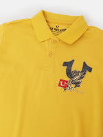 True Religion Kids Yellow Fashion Regular Fit Polo T-Shirt