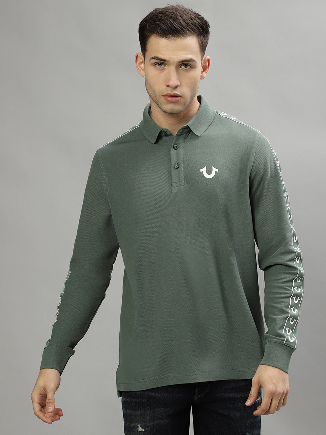 True Religion Green Fashion Regular Fit Polo T-Shirt