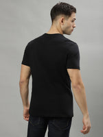 True Religion Black Fashion Printed Regular Fit T-Shirt