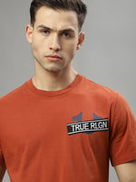 True Religion Brown Fashion Logo Regular Fit T-Shirt