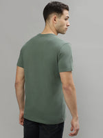 True Religion Green Fashion Printed Regular Fit T-Shirt