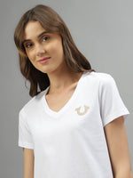 True Religion White Fashion Regular Fit T-Shirt