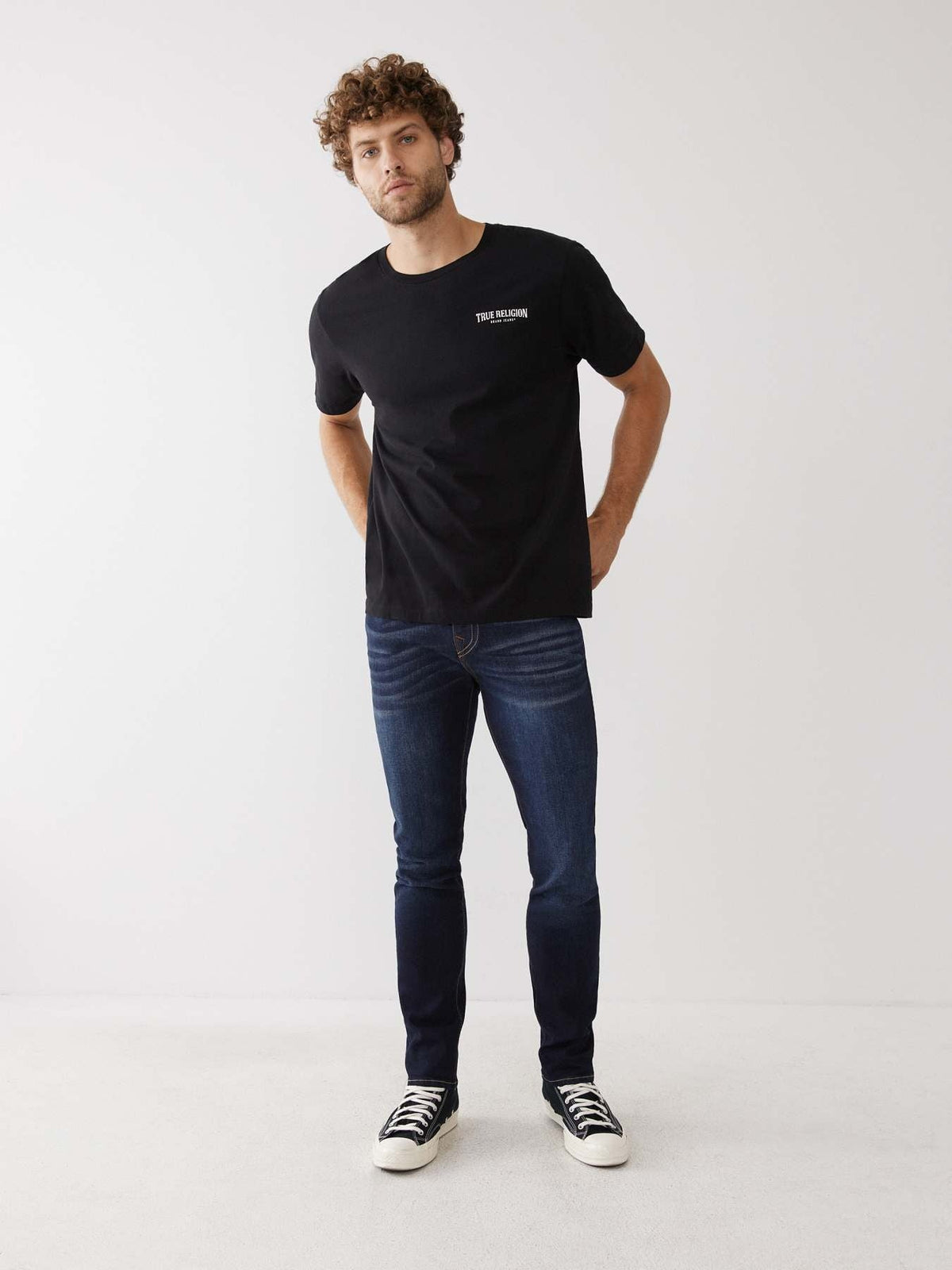 True Religion Men SN Rocco Slim Fit Dark Wash Jeans