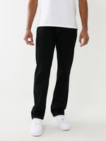 True Religion Men Black Ricky Straight Fit Jeans