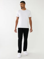True Religion Men Black Ricky Straight Fit Jeans